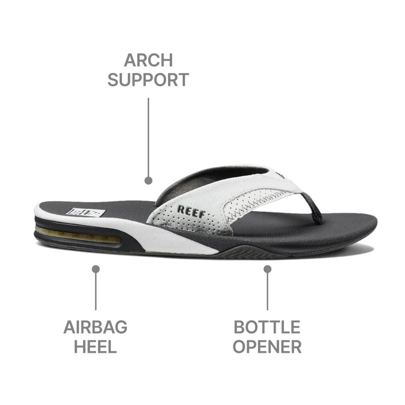 Reef Fanning Men's Sandals Grey/white - 13 Medium - Image 2